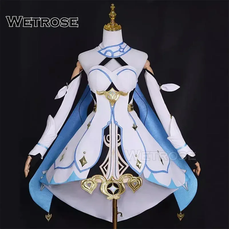 

Sky06 【Wetrose】in stock SSR Lumine cosplay costume lyumin houru traveller sister female Genshin impact set Halloween Xmas66liU&