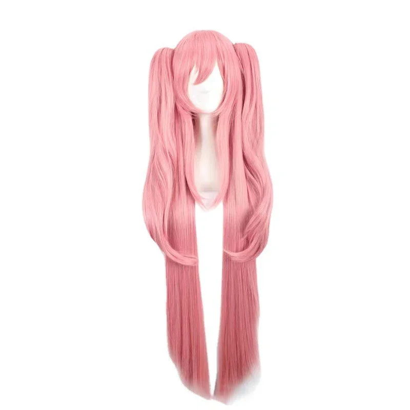Peruka Anime Seraph of The End Krul Tepes Cosplay Twintails Sukienka Wieczorowa Pasująca do Klamry Tygrysiej Szczęki Długie Włosy