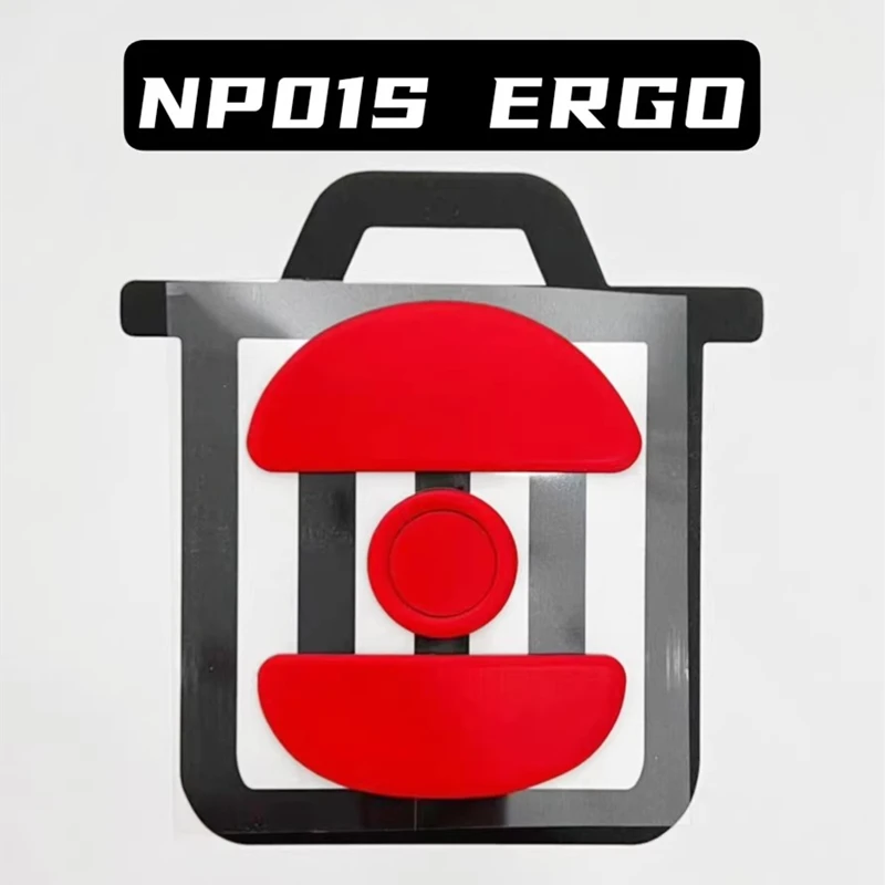 1 комплект TRASHPAD UPE PTFE накладок-глайдов для мышей VAXEE ERGO NP01S ERGO ICE Control, толщина 0.8 мм