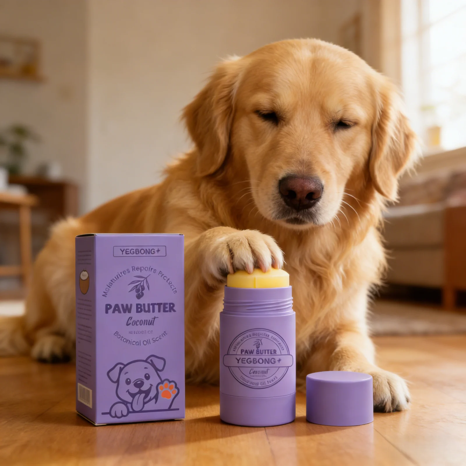 Crème pour les pattes YEGBONG pour chiens, hydratation intense, améliore la sécheresse, ne glisse pa