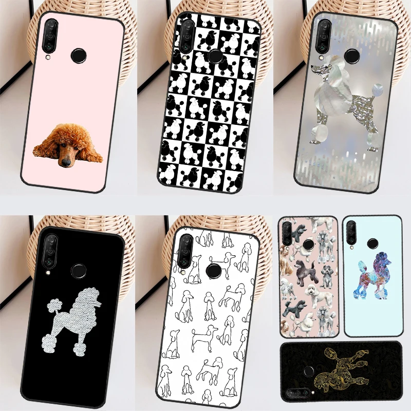 Poodle Dog Cartoon Case For Huawei Nova 9 10 SE Y60 Y61 Y70 Y90 Nova 11i 8i 7i 3i 5T P20 P40 P30 Lite P60 Pro