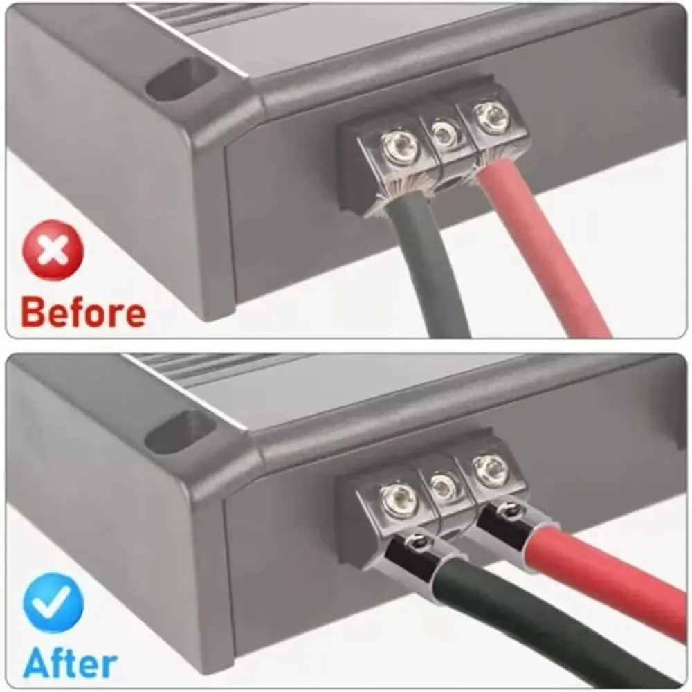 

Новый автомобильный аудиоразъем из чистой меди 0GA 4GA 8GA золотой, серебристый аудиоусилитель, входной адаптер, провод-редуктор