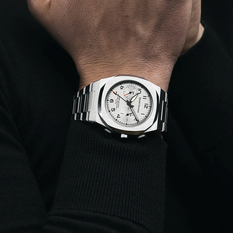 

Business Luxury Men's Quartz Watch Stainless Steel Waterproof Luminous Round Date Men's Wristwatch
