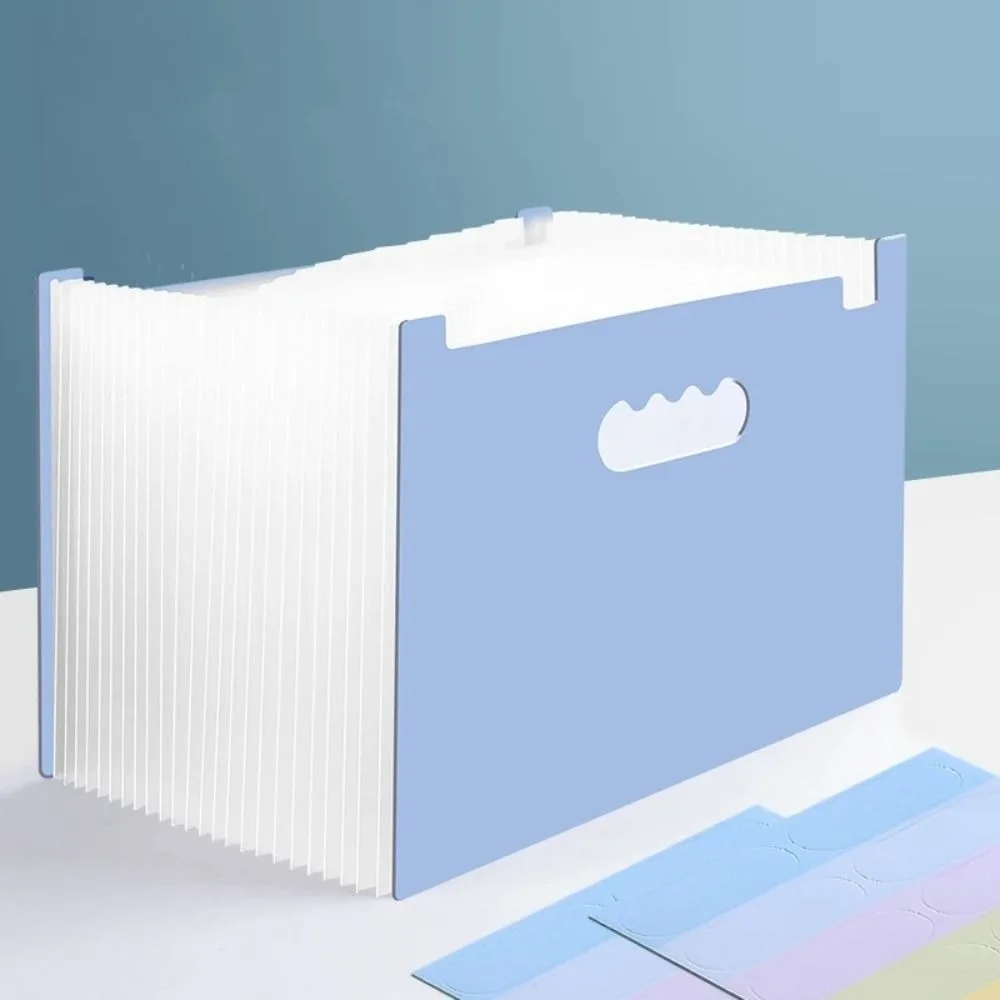 Mehrschichtiger Aktenordner mit 25 Taschen, tragbar, großes Fassungsvermögen, A4, erweiterbare Orgeltasche, Aktenaufbewahrung, wasserdichter Papier-Organizer