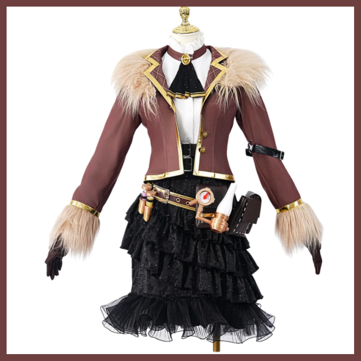 Ensemble de costume de cosplay Identity V Perfumer Vera Nair Sands of Time pour femme, tenue de fête d'Halloween 2026