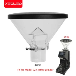 Xeoleo-コーヒーグラインダーホッパー、透明、250g、40mm、022