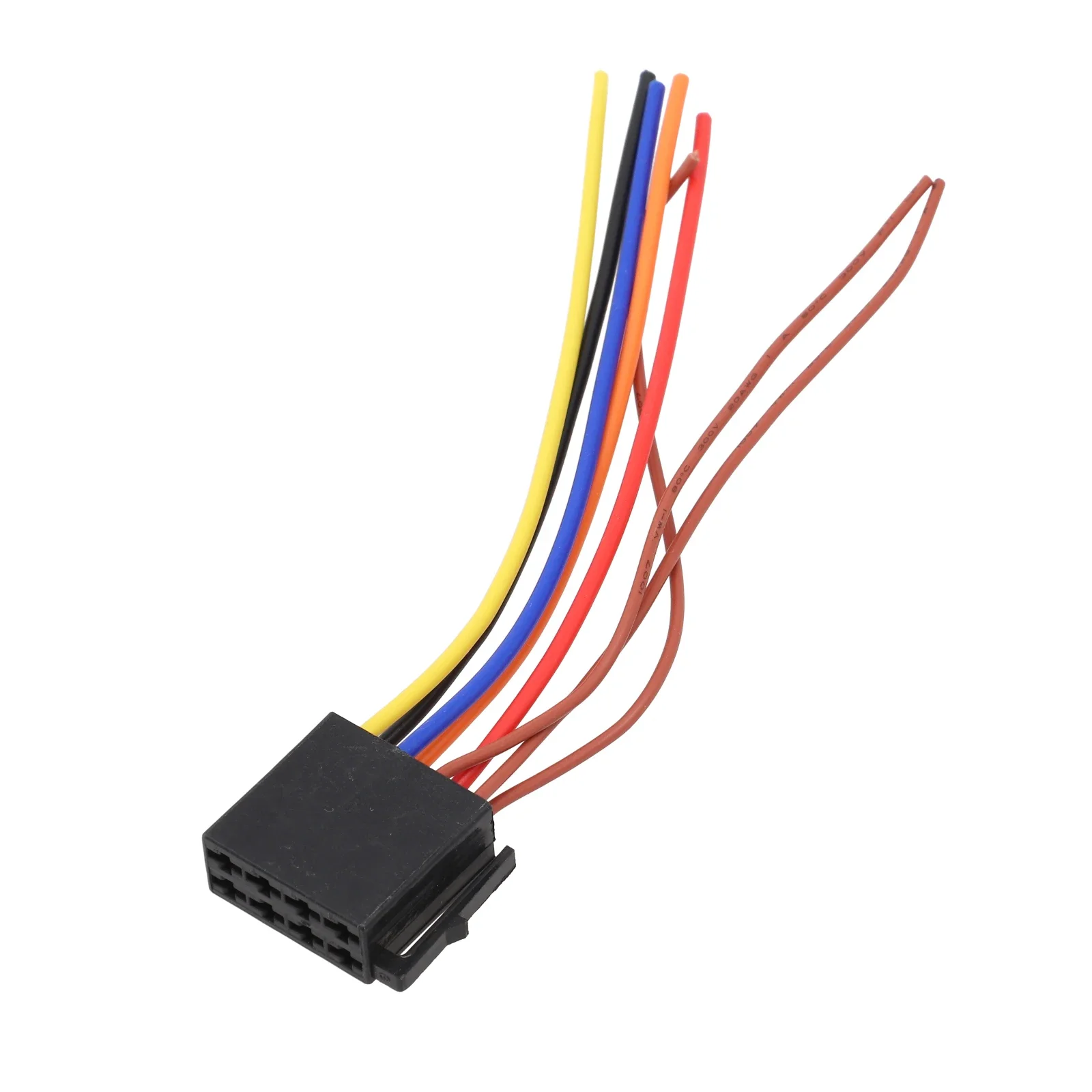 High Quality Car Radio Adaptor Non Deformation Wear Resistant Colour Black Female ISO Wiring Harness Car Radio Adaptor