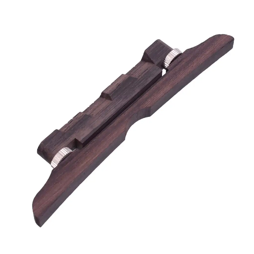 114mm Rosewood Adjustable Mandolin Bridge for Mandolin Banjo Replacement