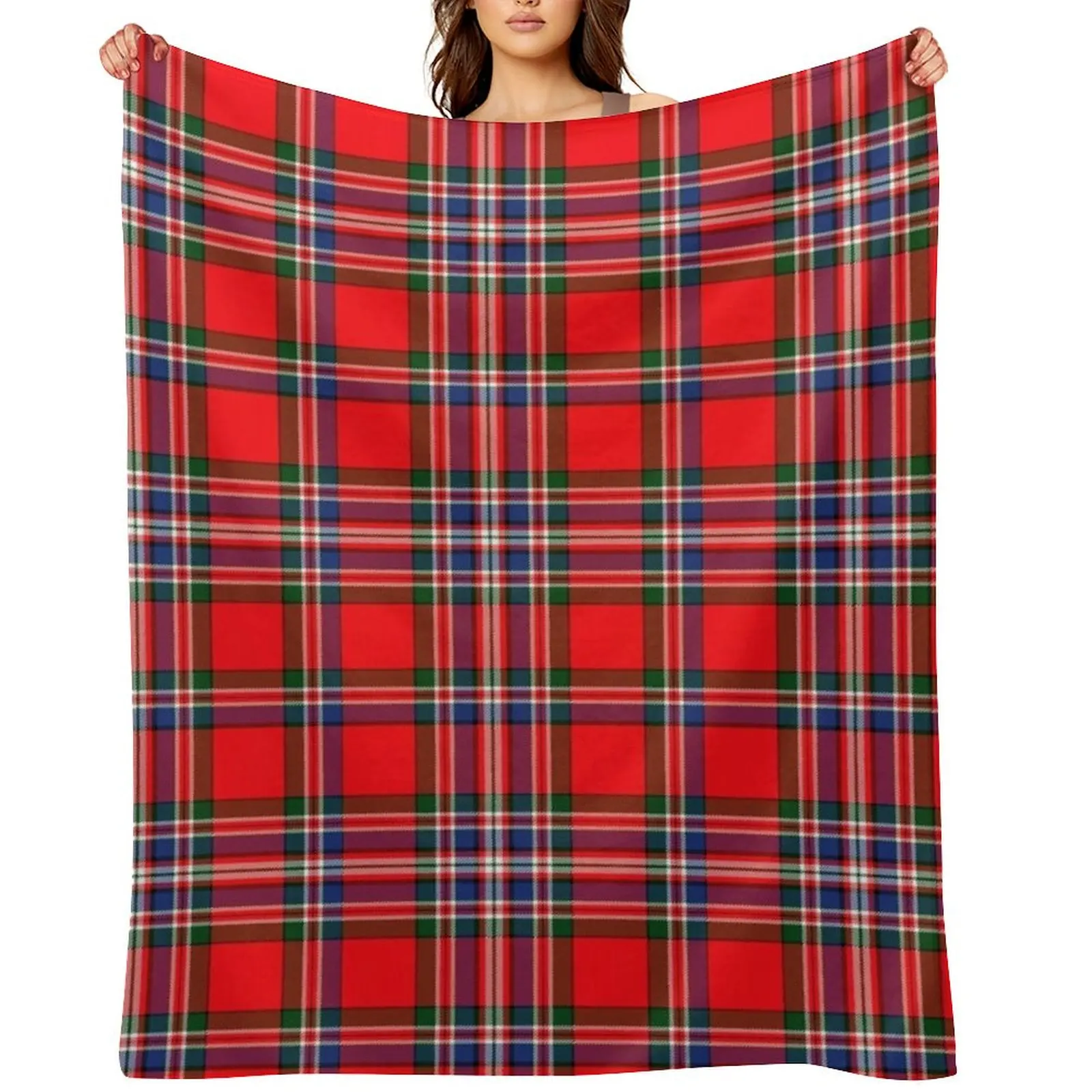 

Clan MacFarlane Tartan Throw Blanket wednesday Large Thins Summer Beddings Blankets