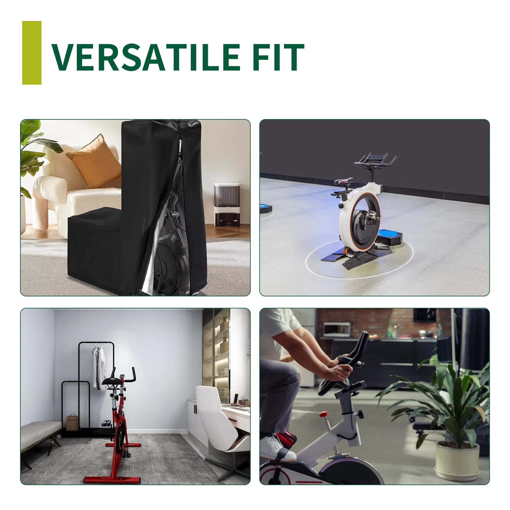 ABXHA 420D Copertura antipolvere pieghevole in tessuto Oxford Attrezzatura per il fitness Copertura antipolvere Copertura protettiva Copertura antipolvere e impermeabile C