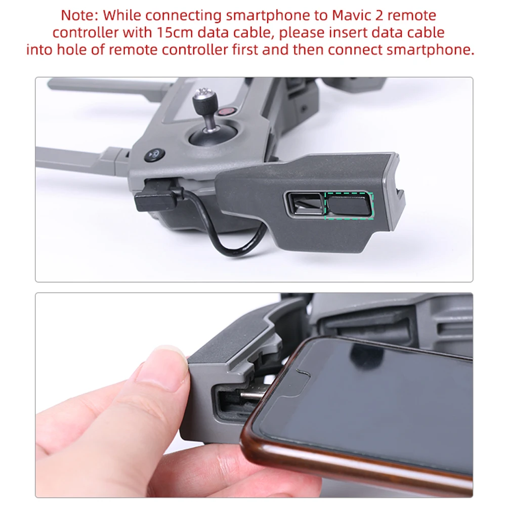 Micro-USB naar Lightning/TYPE-C/Micro-USB Datakabel Smartphone Tablet 15/30 cm Lijn Voor DJI MAVIC MINI/SE/MAVIC 2/MAVIC AIR/Spark