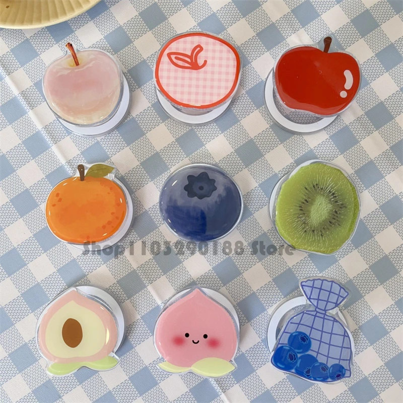 Cute Cartoon Summer Fruit Magnetic Phone Holder Grip Tok Griptok Phone Stand Holder Support For iPhone For Pad Magsafe Smart Tok - view 2