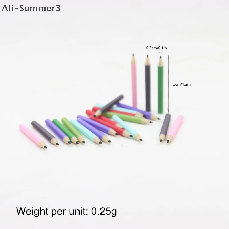 1 セット 1:12 ドールハウスミニチュアドールハウスペンホルダー + 6 色鉛筆セット人形家の装飾ごっこ遊びドールハウス文具おもちゃ