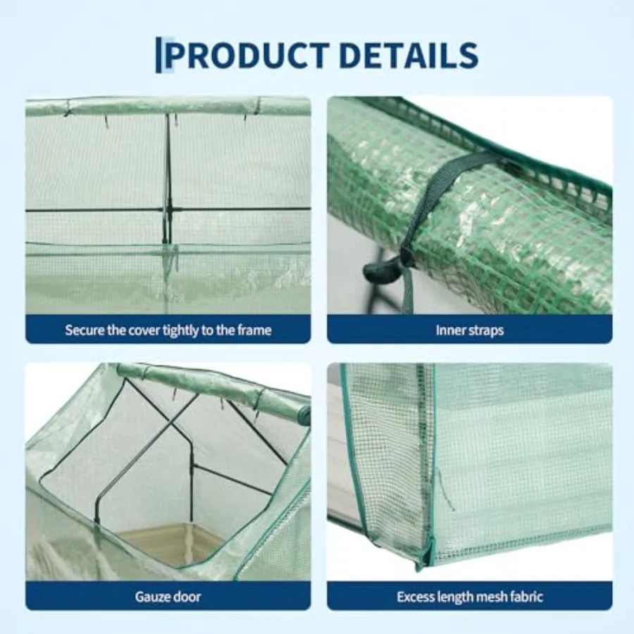 x1 Feet Raised Garden Bed with PE Cover and Self-Watering System view 5