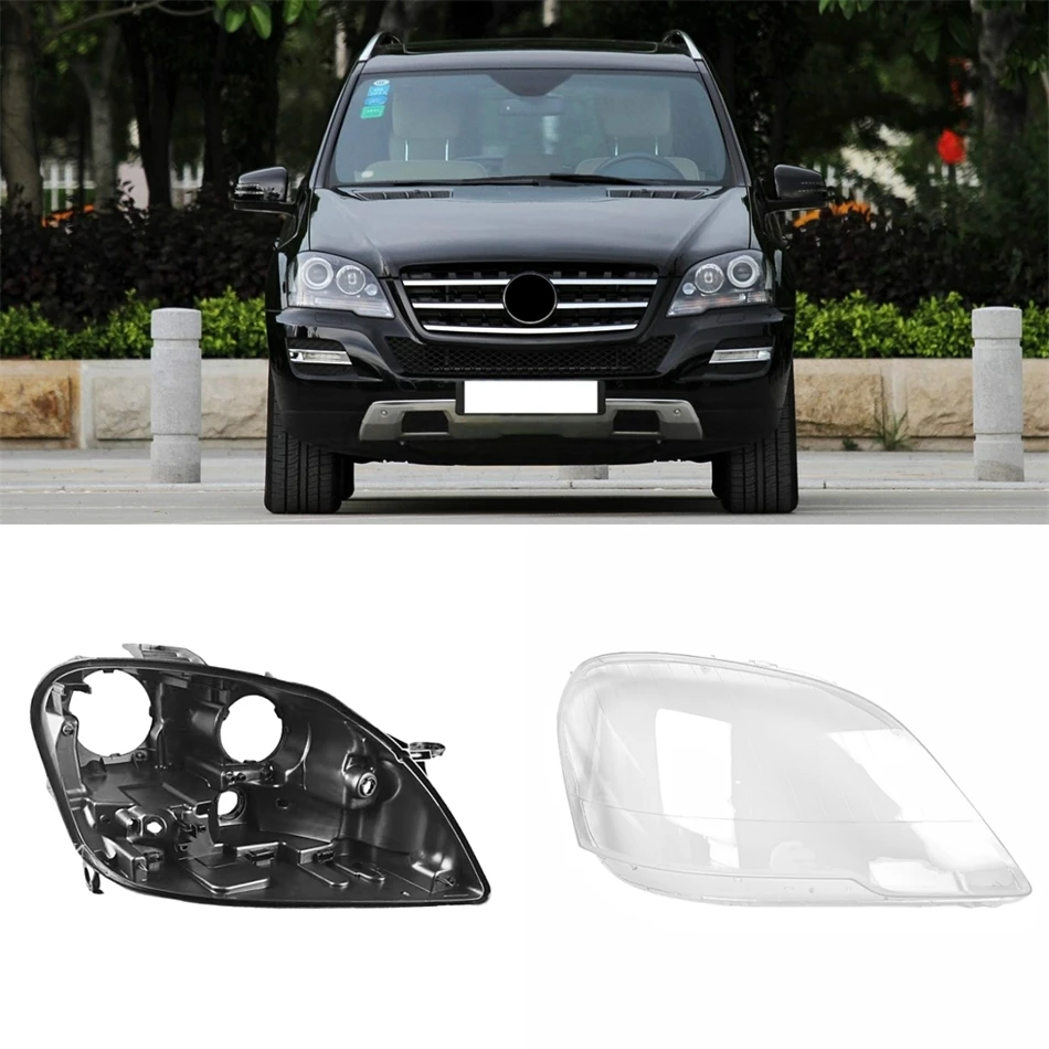 

For Mercedes Benz M Class W164 2008 2009 2010 2011 Car Accessories Base Head Lamp Shell Base Plate Headlights Lights Glass