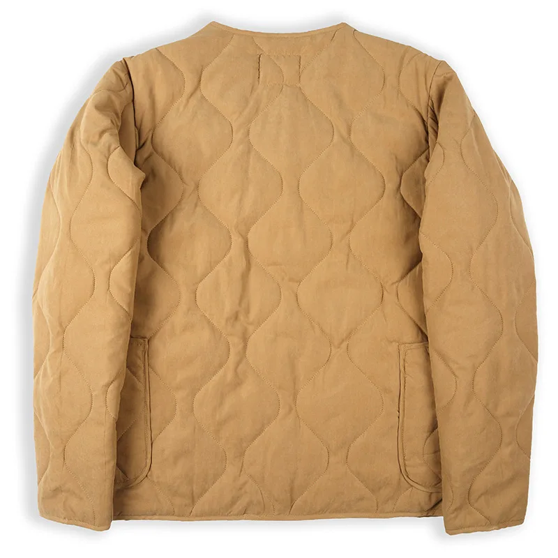 OKONKWO new cotton-padded M65 liner jacket Ami Khaki retro cotton quilted hunting jacket for men