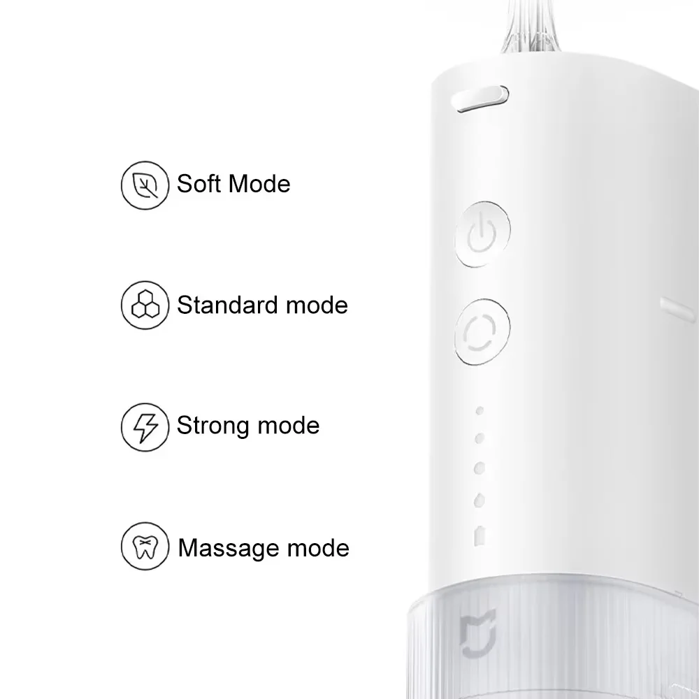 NEW MIJIA F400 Oral Irrigator,Cordless Portable 4 Mode Rechargeable Flossers,IPX7 Waterproof Electric Oral Waterflosser