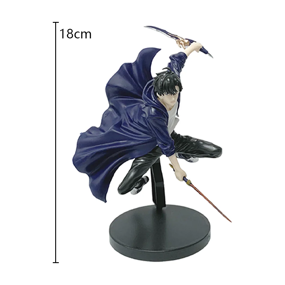 Novo em estoque solo nivelamento anime figura-sung jinwoo figura de ação 21cm pvc coletar modelo figura exibição anime mercadoria