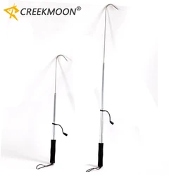 Telescopic Fish Gaff Stainless Steel Ice Sea Fishing Spear Hook Flexible Fishing Gaff Holder Spear Hook Gripper Tool Accessories