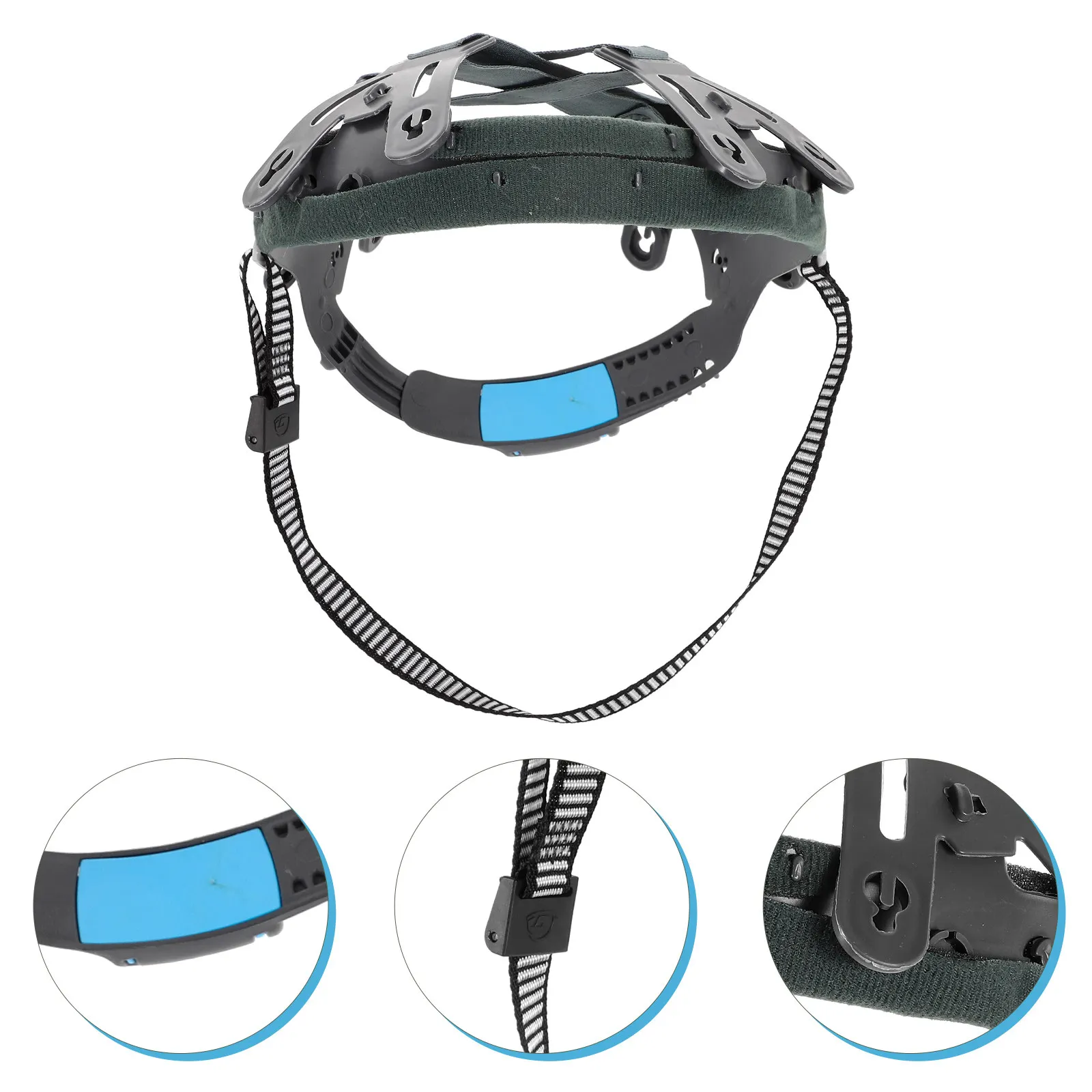 

Hard Hat Suspension Replacement Liner with Adjustable Button Fit Detachable Washable Sweat Wicking Comfort Support for Safety