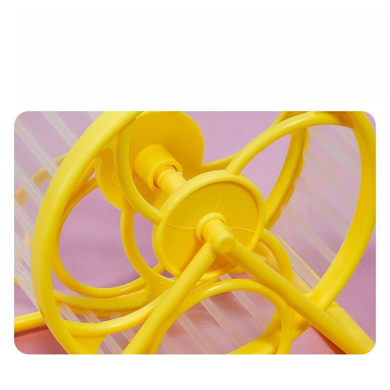 1 قطعة عجلة الجري الهامستر الصامت الذهبي تحمل الأسطوانة لا عالقة القدم مفرغة الكرة قوس الحيوانات الأليفة الصغيرة آمنة وسهلة التنظيف #2