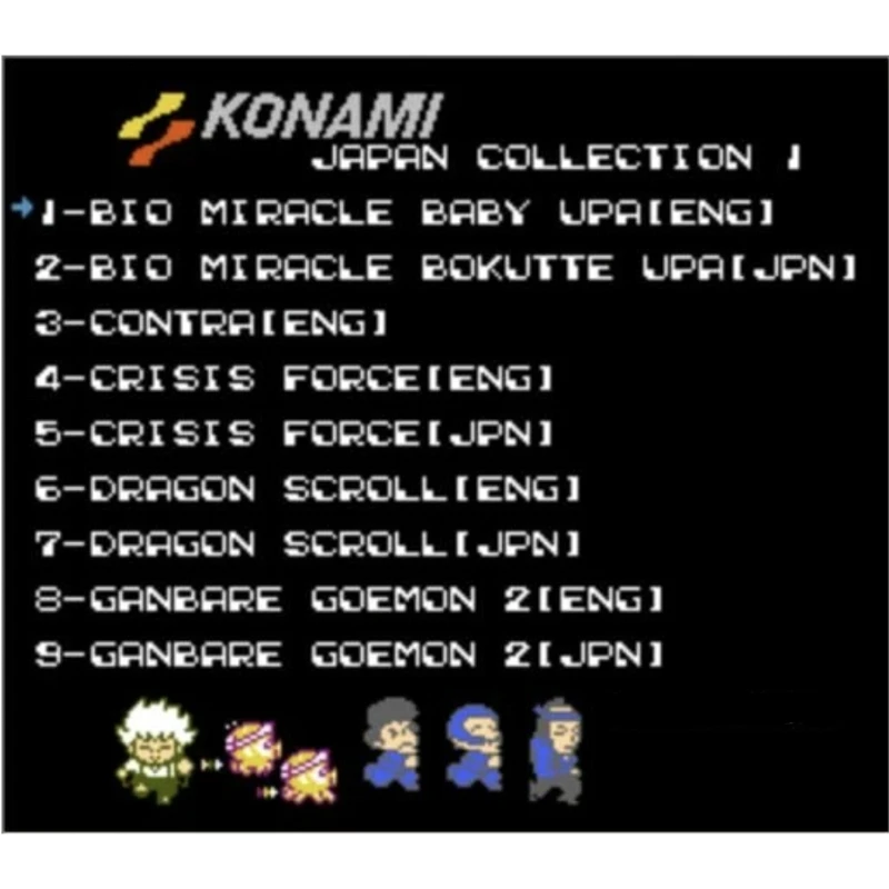 Konami Japan Collection One 26 in 1 Game Cartridge for NE Console 8 Bit 72 Pins Retro Video Game Card