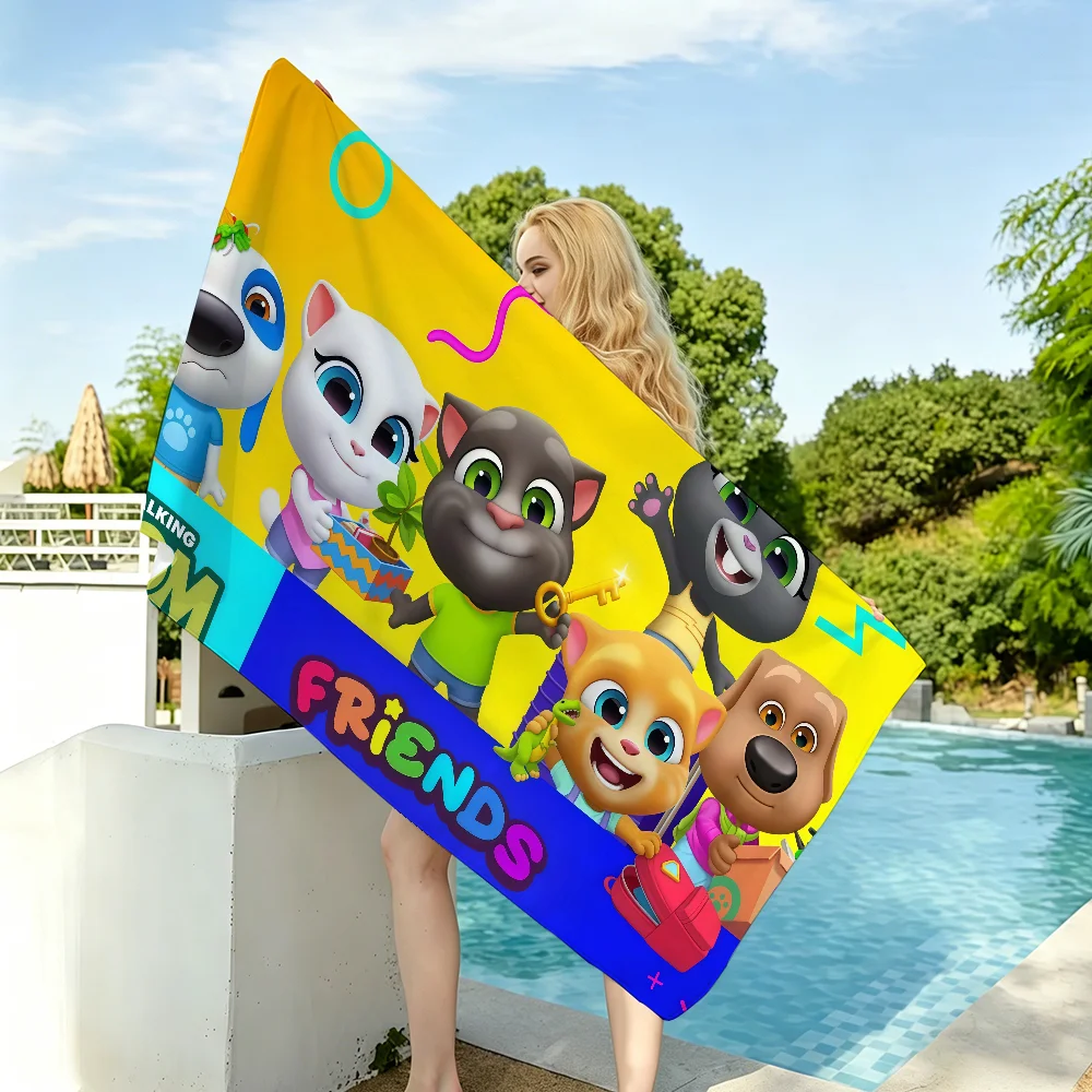 Game Talking T-Tom And F-Friends Towel Drying Bath Towel Applicable To Light Swimming Camping Yoga Beach Out