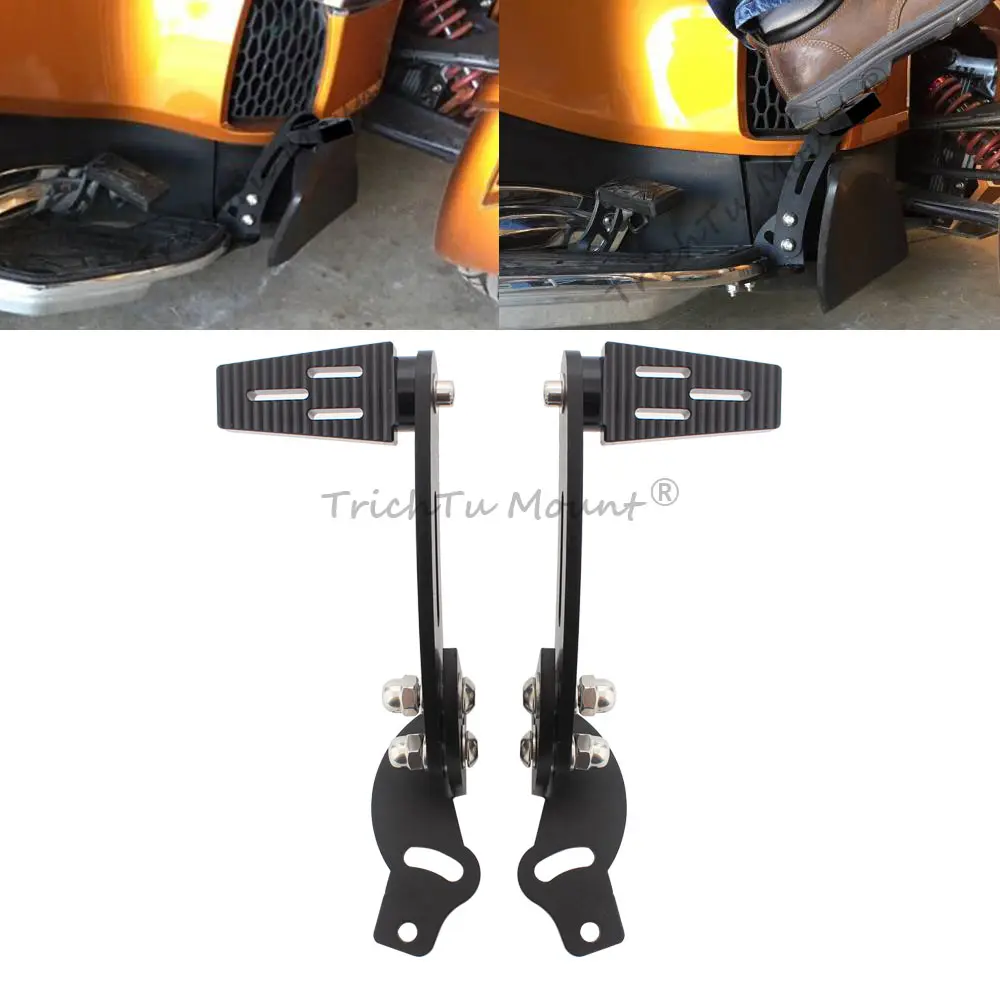 

Motorcycle Part 1 Pair Highway Foot Pegs Foot Rest Extension Floorboard Kit Pedal Pads For Can Am Spyder RT 2010-2019