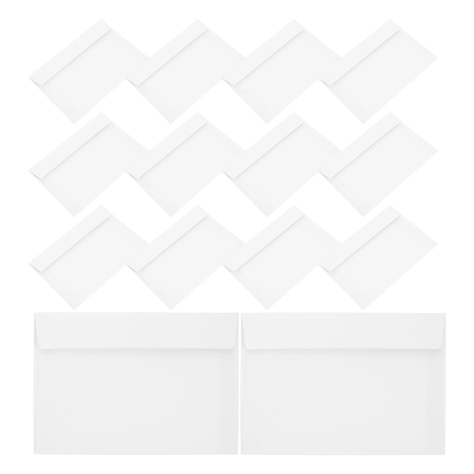 

50 pcs Kraft Paper Self Seal Blank Sturdy Mailers For Wedding Invitations Shower Greeting Cards Thank You Notes