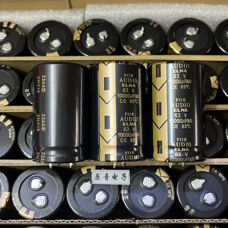 10pcs Elna 63v10000uf For Audio Fever Filter Capacitor Original Brand New Capacitor 63V 10000UF 30x50MM