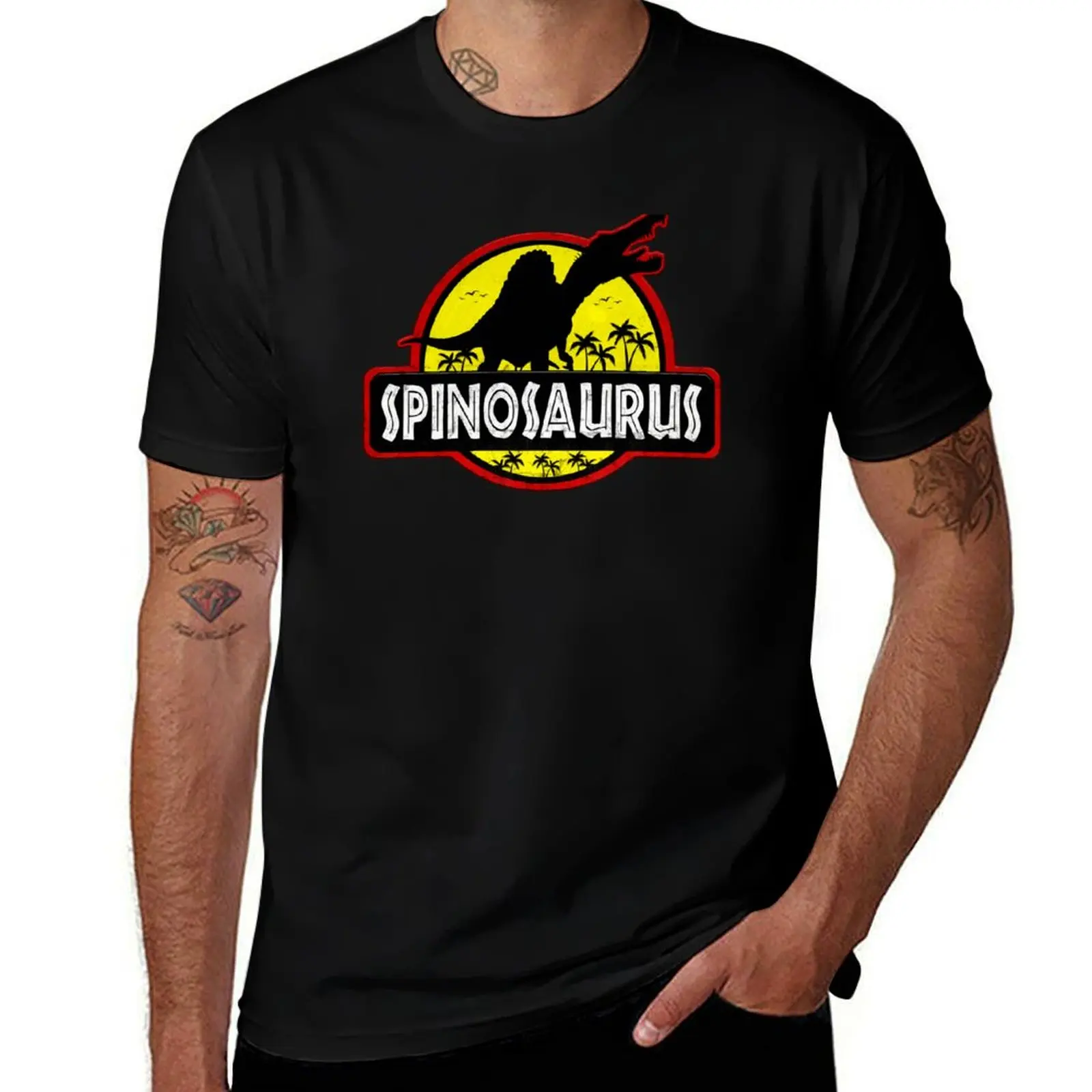 

Spinosaurus Dinosaur Design T-Shirt t shirt men 100% cotton luxury brand man graphic t shirt T-Shirt