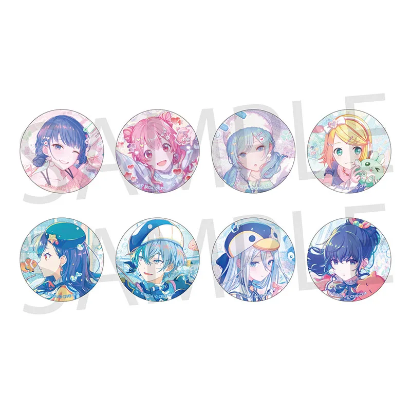 

SEKAI PROJECT Game PJSK Vol. 46 B Haruka Airi Shizuku An Akito Kanade Mafuyu Original Badge Pins