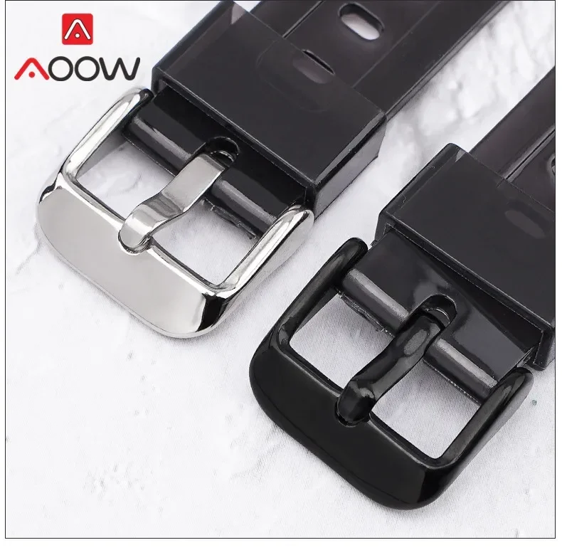 المطاط حزام ل كاسيو F91W F-84 F-105 108 A158 A168 AE1200 AE1300 الرجال النساء العالمي شفافة بولي يوريثان استبدال حزام (استيك) ساعة 18 مللي متر #5