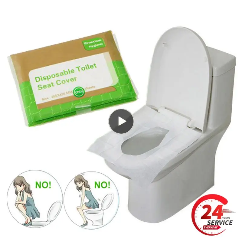 lot Disposable Toilet Seat Cover Waterproof Safety Travel/Camping Bathroom Accessiories Mat Portable Essential for Outdoor