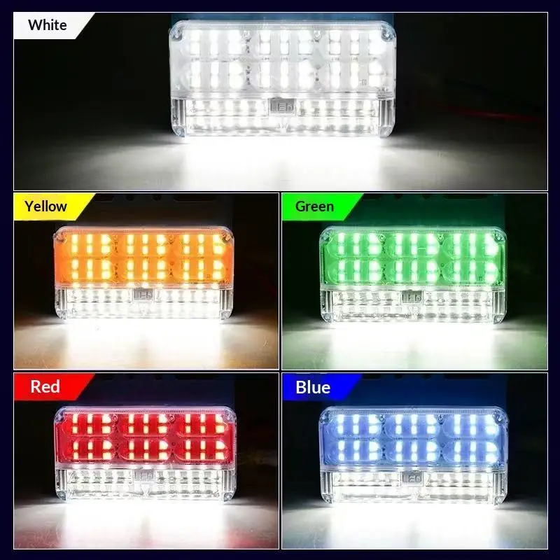 Truck 24V LED Side Marker Lights Waterproof Ultra Bright Turn Signal Light For Trailer Van Bus Side Ground Illumination 1PC