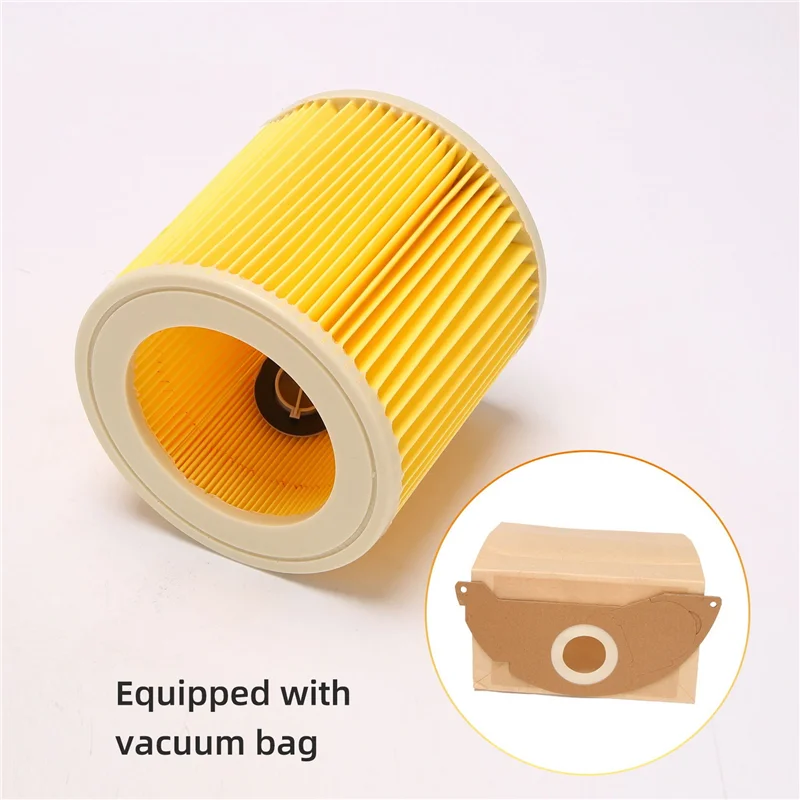 

For Karcher Wet&Dry Wd2 Vacuum Cleaner Filter And 10X Dust Bags CNIM Hot