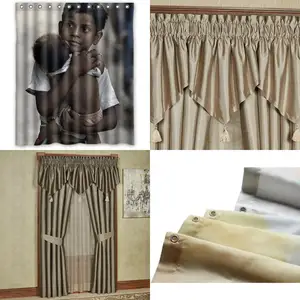 Colorful Kids World 60x72 Inch Shower Curtain with Long-lasting Durable Fabric for Bathroom