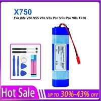 Robotic Vacuum Cleaner Battery  For ilife V50 V55 V8s V3s Pro V5s Pro V8s X750 X750 long-lasting and replaceable battery
