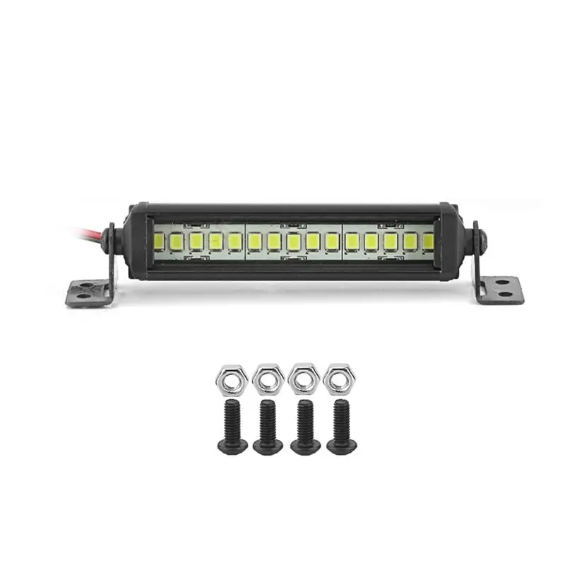 AS96-Bright Light Bar 75Mm For 1/10 RC Crawler Car Axial SCX10 90046 TRX-4 TAMIYA CC01 D90 Redcat Replacement Parts