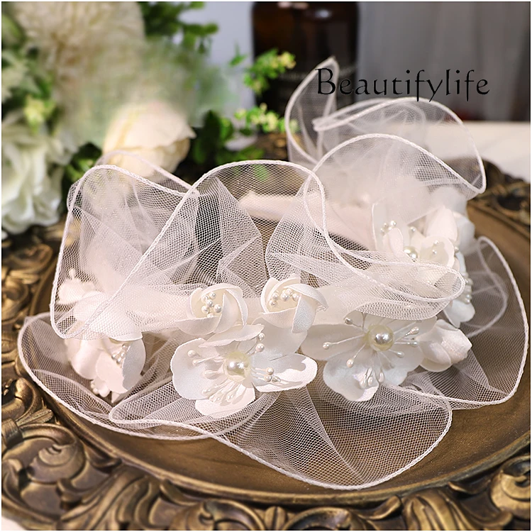 Flower Lace Headband Wedding Accessories Mori Versatile Going Out Hair Accessories