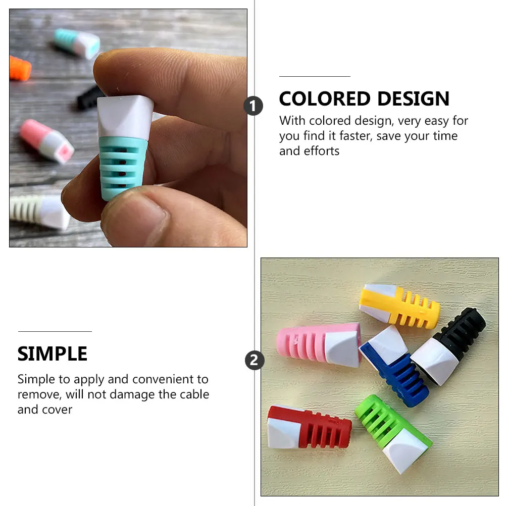 

50 pcs Charging Cable Protectors Usb Cable Sleeve Cord Clips Random Color Durable Abs Pvc Material Easy Install Long Lasting