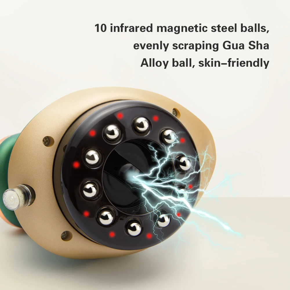 Home Electric Guasha Scraping Massage Cupping Body Massager Vacuum Cans Suction Cup Heating Fat Burner Anti-cellulite Massager