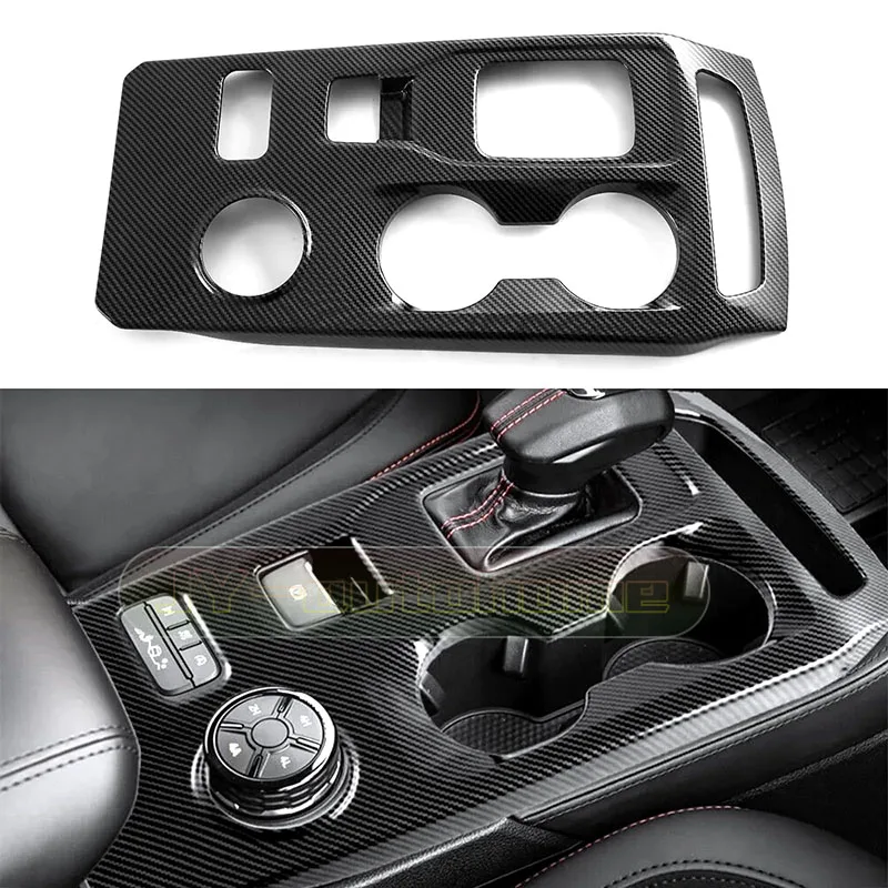 

Central Control Gear Shift Panel Trim Cover for Ford Ranger Raptor 2023 2024 2025 2026 ABS Carbon Fiber Look Sticker Decorative Interior Accessories