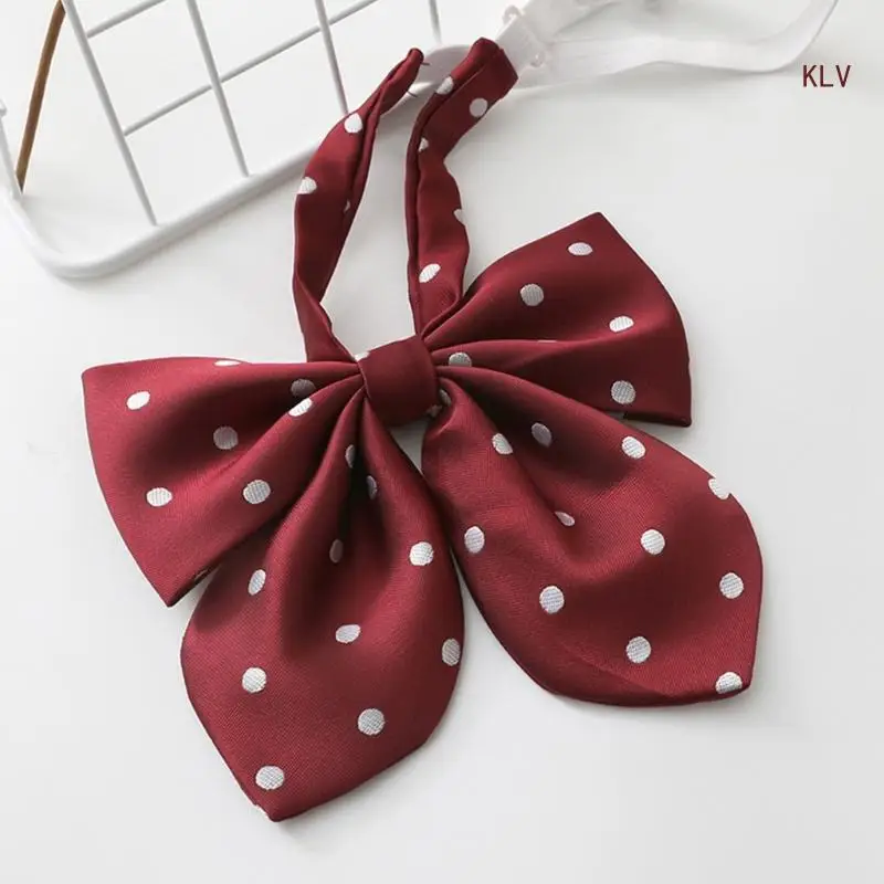 

1pc/6pcs Students Shirt Bowknot Necktie Women Knot Uniform Detachable Collars Removable Ties Costume Accessories