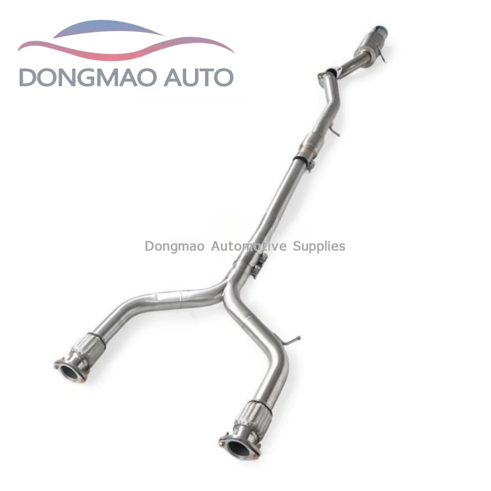 Suitable for Nissan 350Z 370Z 3.7 2002-2010 large caliber pointed front Y-shaped pipe mid section exhaust pipe high-performance