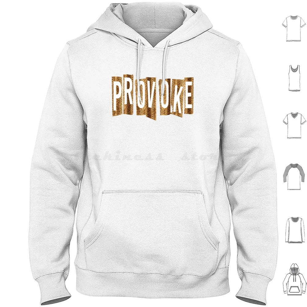 Camiseta Provoke com Capuz de Manga Longa para Homens e Mulheres, Engraçada, Ofensiva, Rude, para Academia, Treino, Feriados