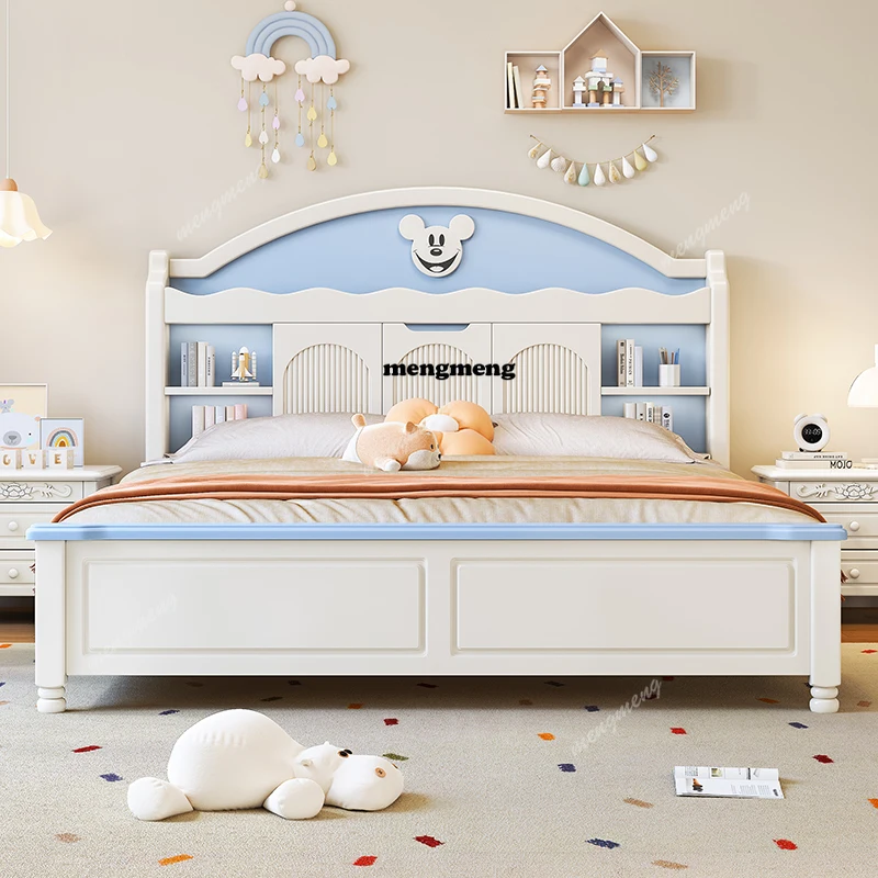 Дизайнерская недорогая детская кровать-домик в минималистичном японском современном стиле, белая, деревянная, для дома