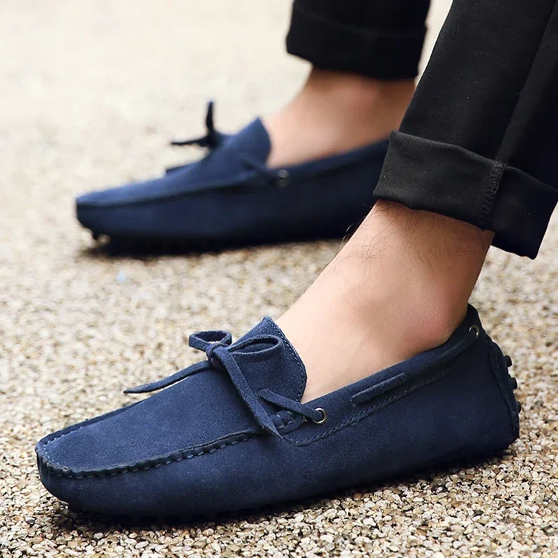 

High Quality Men Loafers Suede Casual Shoes Summer Classic Soft Moccasins Male Driving Shoes Luxury Slip on Men Zapatos Hombre