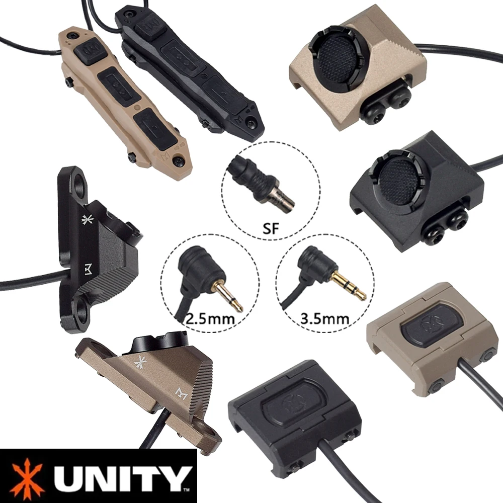 

UNITY Picatinny M-lok KEYMOD SL Light Laser Modbutton Remote Pressure Switch For Surefire M300 M600 2.5 3.5 SF Crane Plug NGAL