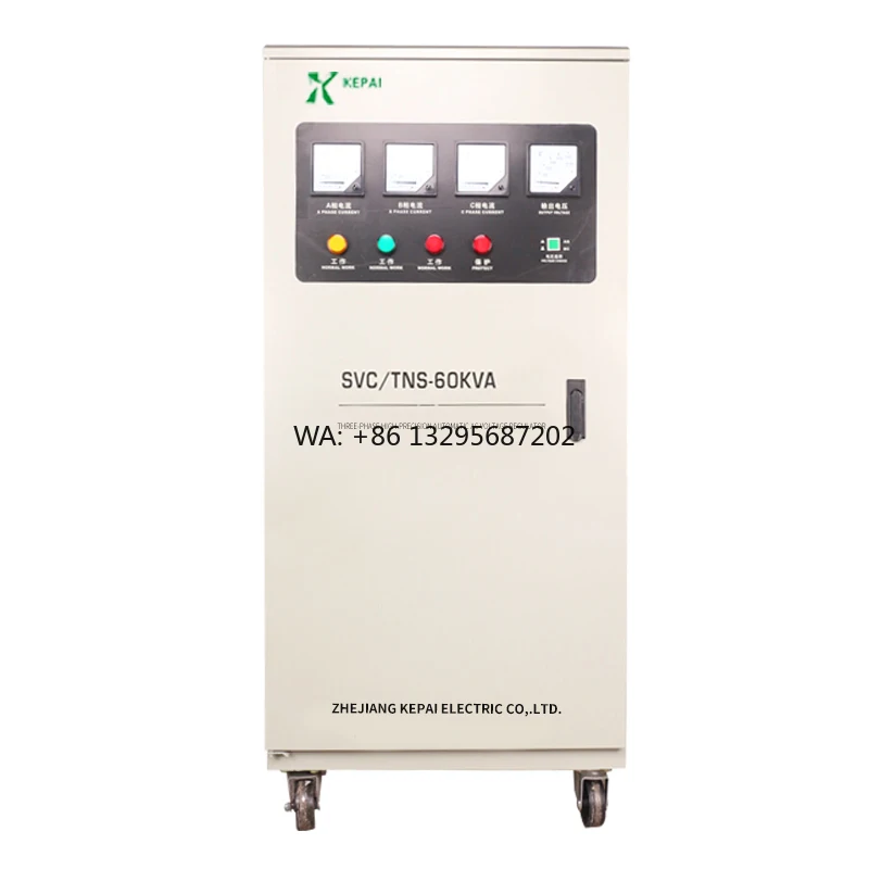 

Custom TNS-60KVA 380V Three Phase Voltage Stabilizer Automatic Regulator Electric Stabilized Power Supply Temperature Control